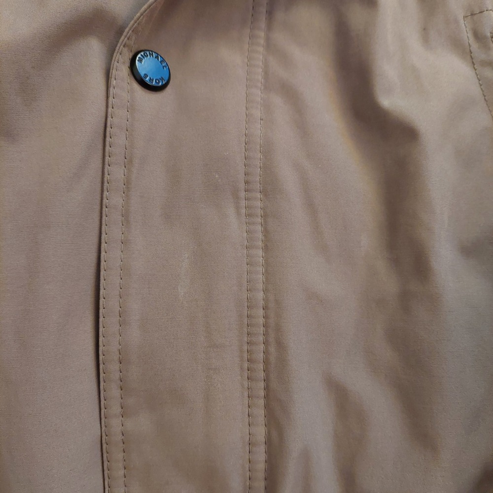 Michael Kors Men's Heavyweight Hooded Bib Snorkel Parka Coat Beige Sz Large $375 - Picture 5 of 16